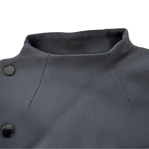 Coperni Charcoal Women's Asymmetrical Fitted Blazer - Picture 4 of 12